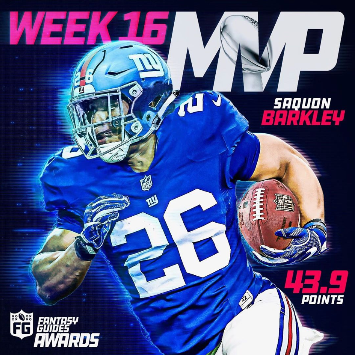 Week 16 MVP: Saquon Barkley